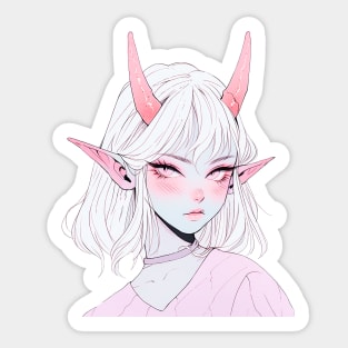 Cute Demon Girl Sticker